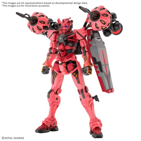 Bandai Model Kit Gundam HG Red Gundam gMS-a GQ 1:144